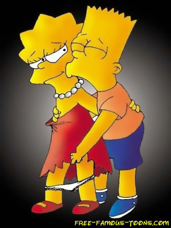 Famous Toons Simpsons - Lisa and Bart Simpsons orgy