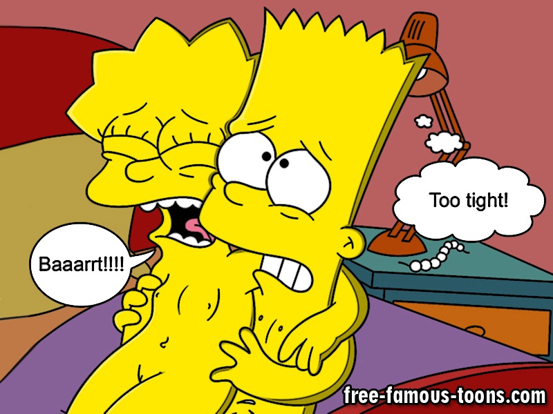 Free-Famous-Toons.com ... Bart and Lisa Simpsons wild sex