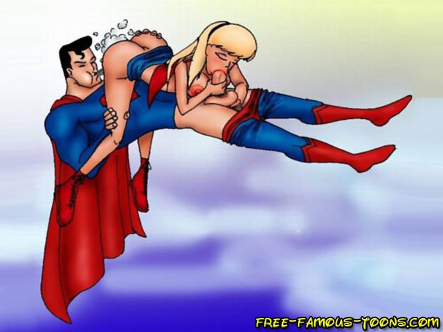Cartoon Super Girl Nude - Naked comic supergirl having sex - Porn Pics and Movies
