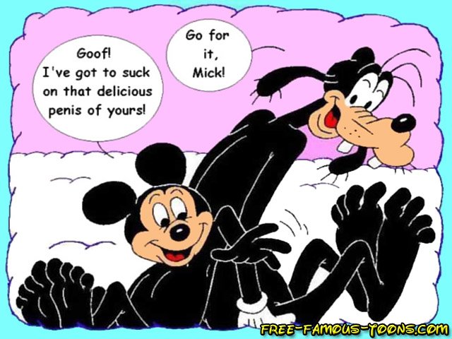 Mickey Mouse Cartoon - Mickey Mouse and Goofy orgy - VipFamousToons.com