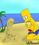 Simpsons family beach orgies
