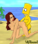 Simpsons family beach orgies