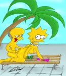 Simpsons family beach orgies