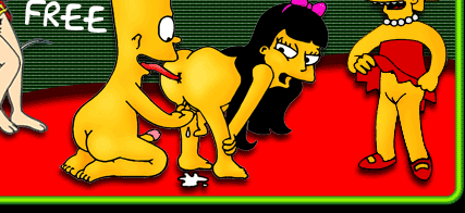 Bart and Lisa Simpsons rimming