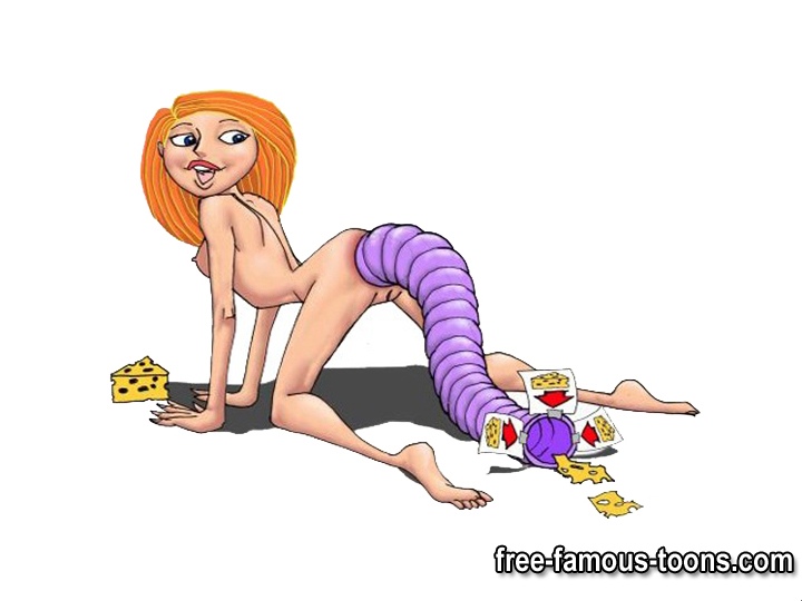 Kim Possible hidden orgy - Famous toon girl Kim Possible is posing nude and...