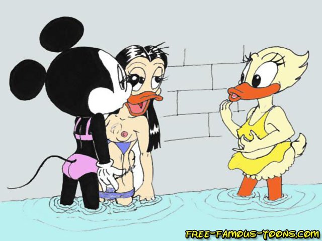Gemischtrassiger Mopse Cartoon Sexorgie